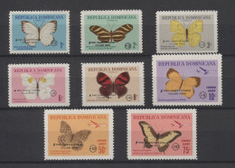 Dominican - 1966 Butterflies Overprints MNH__(TH-24950) - República Dominicana