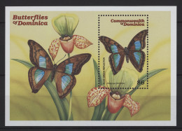 Dominica - 2000 Butterflies Block (2) MNH__(TH-26773) - Dominica (1978-...)