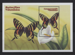 Dominica - 2000 Butterflies Block (1) MNH__(TH-26772) - Dominique (1978-...)