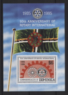 Dominica - 1995 Rotary International Block MNH__(TH-27461) - Dominica (1978-...)