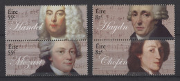 Ireland - 2009 Composers Of Classical Music Pairs MNH__(TH-26297) - Ongebruikt