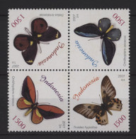 Indonesia - 2007 Butterflies Block Of Four MNH__(TH-26892) - Indonesië