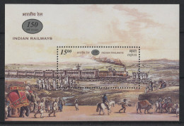 India - 2002 Railways In India Block MNH__(TH-23590) - Blocks & Kleinbögen