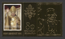 Guyana - 2007 Pope Benedict XVI Gold Stamp MNH__(TH-23618) - Guyane (1966-...)