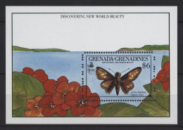 Grenada Grenadines - 1990 Insects Block (1) MNH__(TH-26775) - Grenada (1974-...)