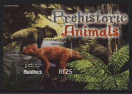 Maldives - 2005 Prehistoric Animals Block (3) MNH__(TH-24345) - Maldives (1965-...)