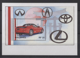 Maldives - 1997 Classic Automobiles Block (2) MNH__(TH-25063) - Maldives (1965-...)