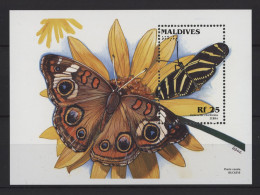 Maldives - 1996 Butterflies Block (2) MNH__(TH-26809) - Maldives (1965-...)