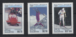 Maldives - 1992 Winter Olympics Albertville MNH__(TH-24005) - Maldives (1965-...)