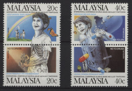 Malaysia - 1987 Drug Abuse And Drug Trafficking Pairs MNH__(TH-26923) - Malaysia (1964-...)