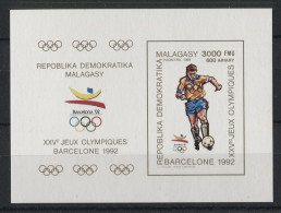 Madagascar - 1990 Barcelona Block IMPERFORATE MNH__(TH-23941) - Madagascar (1960-...)