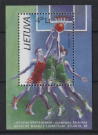 Lithuania - 1996 Bronze Medal In Basketball Block MNH__(TH-23561) - Litauen