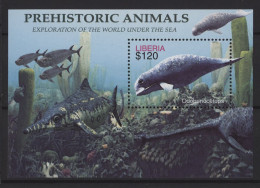 Liberia - 2005 Prehistoric Animals Block (1) MNH__(TH-24485) - Liberia