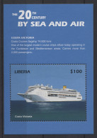 Liberia - 1999 Passenger Ships And Aircraft Block (3) MNH__(TH-26543) - Liberia