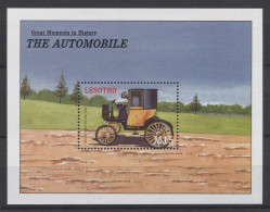 Lesotho - 2000 History Of The Automobile Block (4) MNH__(TH-25072) - Lesotho (1966-...)