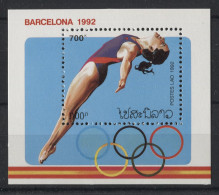 Laos - 1992 Summer Olympics Barcelona Block MNH__(TH-24002) - Laos