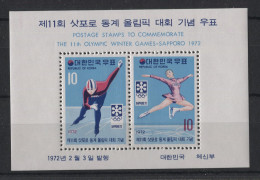Korea (South) - 1972 Winter Olympics Sapporo Block MNH__(TH-23786) - Corée Du Sud