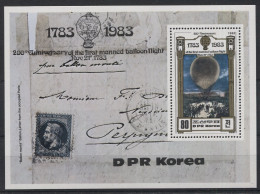 Korea - 1982 200 Years Of Aviation (II) Block (1) MNH__(TH-24140) - Korea (Nord-)