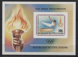 Ivory Coast - 1979 Moscow Block IMPERFORATE MNH__(TH-23754) - Côte D'Ivoire (1960-...)