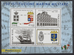 Italy - 2011 150 Years Of The Navy Block MNH__(TH-26087) - Blocks & Sheetlets