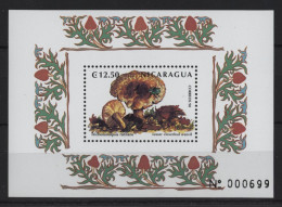 Nicaragua - 1999 Mushrooms Block (2) MNH__(TH-24367) - Nicaragua