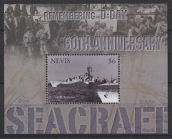 Nevis - 2004 Allied Troops In Normandy Block MNH__(TH-26449) - St.Kitts En Nevis ( 1983-...)