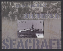 Nevis - 2004 Allied Troops In Normandy Block MNH__(TH-26449) - St.Kitts Und Nevis ( 1983-...)