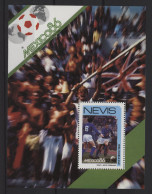 Nevis - 1986 Soccer World Cup Block (4) MNH__(TH-27786) - St.Kitts And Nevis ( 1983-...)