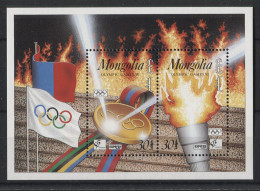 Mongolia - 1992 Olympic Summer Games Block MNH__(TH-24015) - Mongolie