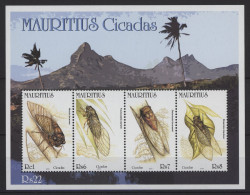 Mauritius - 2002 Cicadas Block MNH__(TH-26753) - Mauritania (1960-...)