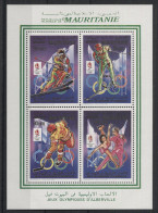 Mauritania - 1990 Albertville Type II Kleinbogen MNH__(TH-23953) - Mauritanie (1960-...)