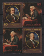 Marshall Islands - 2002 Benjamin Franklin Block Of Four MNH__(TH-27431) - Marshall Islands