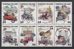 Marshall Islands - 2002 Historic Automobiles (II) Block Of Eight MNH__(TH-25045) - Marshalleilanden