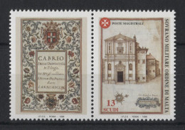 Malte (Ordre De) - 1998 Antique Manuscripts Pair MNH__(TH-23489) - Malte (Ordre De)