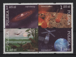 Poland - 2004 History Of The Earth Block Of Four MNH__(TH-24467) - Blokken & Velletjes