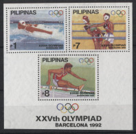 Philippines - 1992 Summer Olympics Barcelona Block MNH__(TH-24016) - Filippine