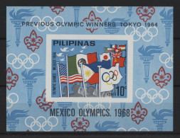Philippines - 1968 Summer Olympics (unissued) Block (2) MNH__(TH-24277) - Filippine