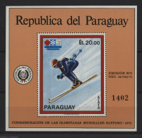 Paraguay - 1972 Winter Olympics Sapporo Block (1) MNH__(TH-24287) - Paraguay