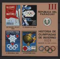 Paraguay - 1972 History Of The Olympic Games Block (5) MNH__(TH-24234) - Paraguay