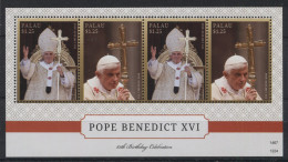 Palau - 2012 Pope Benedict XVI Kleinbogen MNH__(TH-23600) - Palau