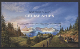 Norfolk Island - 2018 Cruise Ships Block MNH__(TH-26205) - Norfolk Island