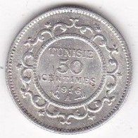 Protectorat Français Tunisie 50 Centimes 1916 AH 1334, En Argent , Lec# 164 - Tunesien