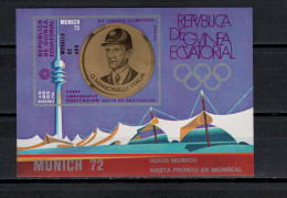 Equatorial Guinea 1972 Olympic Games Munich,  Equestrian Mancinelli S/s Imperf. MNH - Verano 1972: Munich