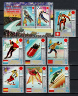 Equatorial Guinea 1972 Olympic Games Sapporo Set Of 7 + S/s MNH - Invierno 1972: Sapporo