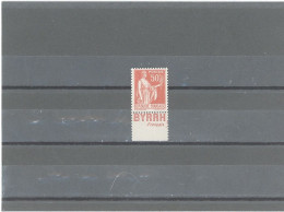 BANDE PUB -N°283e   -PAIX 50c ROUGE  N** - TYPE III -PUB BYRRH (MAURY 224) - Unused Stamps