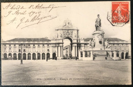 France, N°138 Sur CPA, TAD BORDEAUX à BUENOS AYERES 10.4.1910 - (A229) - Correo Marítimo