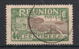 REUNION - 1922-26 - N°YT. 91 - Rade De Saint-Denis 40c Olive - Oblitéré / Used - Usados