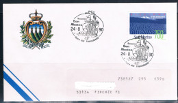 SAN MARINO 1990 - Expo Riccione, Fiera Del Francobollo", Annullo Speciale. - Briefmarkenausstellungen