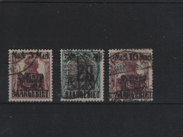 Saar Michel Kat.Nr.  Gest 50/52 - Used Stamps