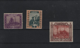 Saar Michel Kat.Nr.  Falz/* 95/97 - Unused Stamps